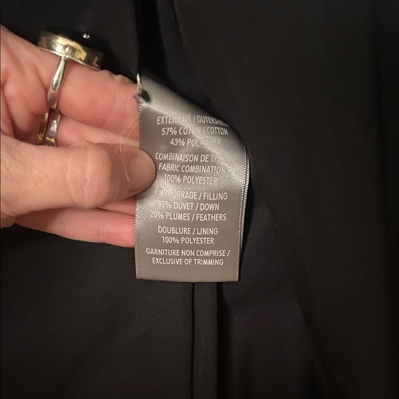 Soia & Kya luxury Women's Navy Hooded Coat - Picture 9 of 11